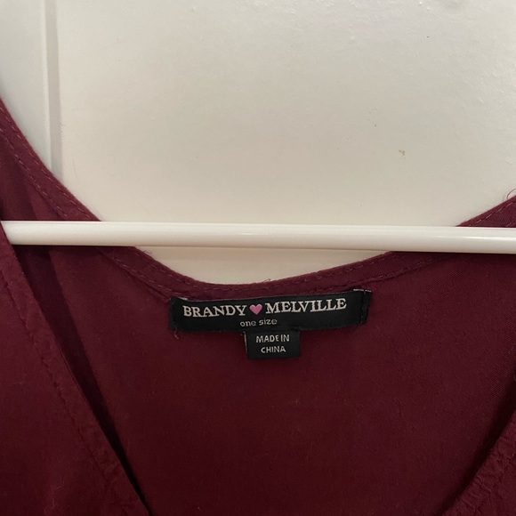 Red brandy Melville shirt - Picture 3 of 3